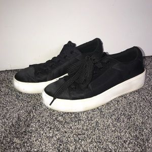 Steve Madden satin platform sneakers